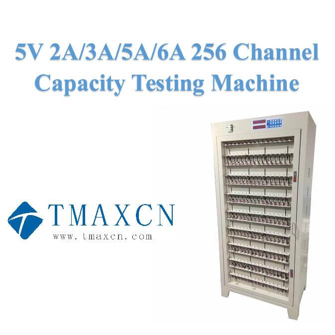 Máquina de teste de carga e descarga de 256 canais 5V 2A/3A/5A/6A para células 18650 32650